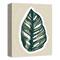 Navy Tropical Leaf 11" x 14" Canvas Wall Art